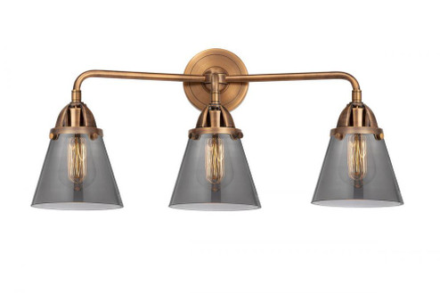 Cone - 3 Light - 24 inch - Antique Copper - Bath Vanity Light (3442|288-3W-AC-G63-LED)