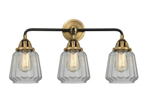 Chatham - 3 Light - 24 inch - Black Antique Brass - Bath Vanity Light (3442|288-3W-BAB-G142-LED)