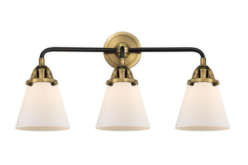 Cone - 3 Light - 24 inch - Black Antique Brass - Bath Vanity Light (3442|288-3W-BAB-G61)