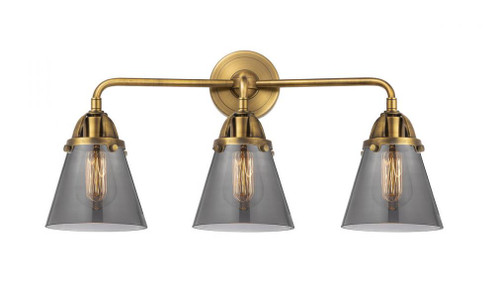 Cone - 3 Light - 24 inch - Brushed Brass - Bath Vanity Light (3442|288-3W-BB-G63-LED)