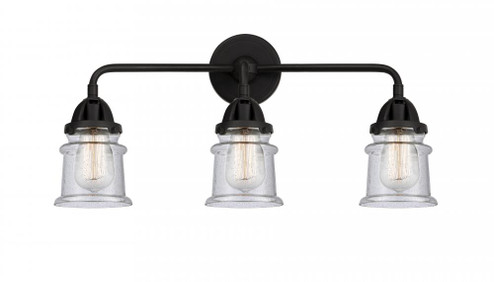Canton - 3 Light - 23 inch - Matte Black - Bath Vanity Light (3442|288-3W-BK-G184S)