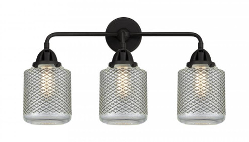 Stanton - 3 Light - 24 inch - Matte Black - Bath Vanity Light (3442|288-3W-BK-G262)