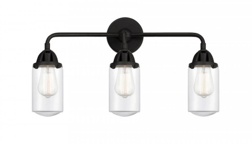 Dover - 3 Light - 23 inch - Matte Black - Bath Vanity Light (3442|288-3W-BK-G312-LED)