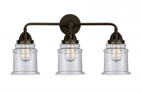 Canton - 3 Light - 24 inch - Oil Rubbed Bronze - Bath Vanity Light (3442|288-3W-OB-G184-LED)