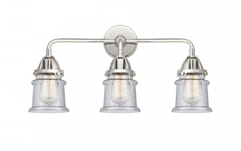 Canton - 3 Light - 23 inch - Polished Chrome - Bath Vanity Light (3442|288-3W-PC-G184S-LED)