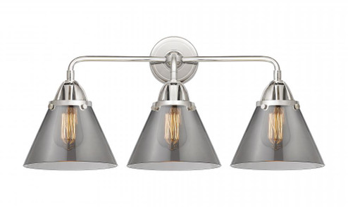 Cone - 3 Light - 26 inch - Polished Chrome - Bath Vanity Light (3442|288-3W-PC-G43)