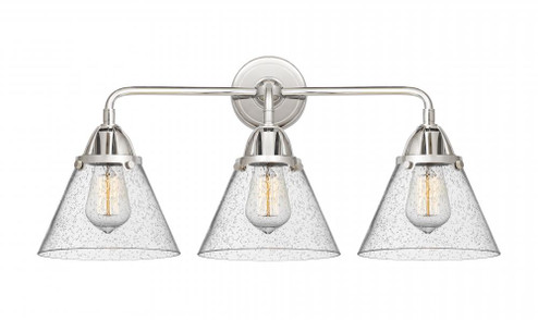 Cone - 3 Light - 26 inch - Polished Chrome - Bath Vanity Light (3442|288-3W-PC-G44-LED)