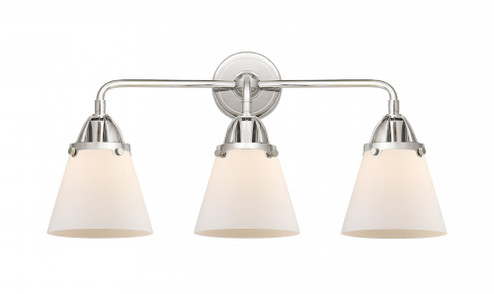 Cone - 3 Light - 24 inch - Polished Chrome - Bath Vanity Light (3442|288-3W-PC-G61-LED)
