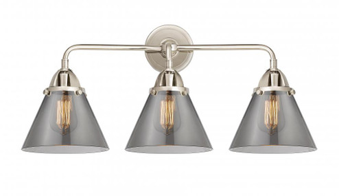 Cone - 3 Light - 26 inch - Polished Nickel - Bath Vanity Light (3442|288-3W-PN-G43)