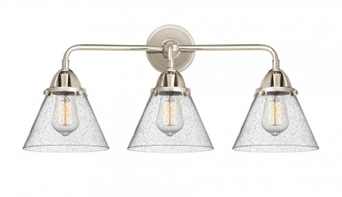 Cone - 3 Light - 26 inch - Polished Nickel - Bath Vanity Light (3442|288-3W-PN-G44)