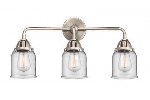 Bell - 3 Light - 23 inch - Brushed Satin Nickel - Bath Vanity Light (3442|288-3W-SN-G52-LED)