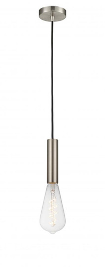 Edison - 1 Light - 4 inch - Brushed Satin Nickel - Cord hung - Mini Pendant (3442|198-1P-SN-BB95LED)