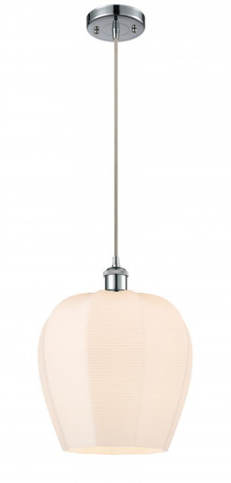 Norfolk - 1 Light - 12 inch - Polished Chrome - Cord hung - Mini Pendant (3442|516-1P-PC-G461-12-LED)