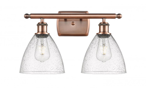 Bristol - 2 Light - 18 inch - Antique Copper - Bath Vanity Light (3442|516-2W-AC-GBD-754)