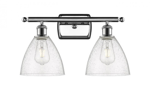 Bristol - 2 Light - 18 inch - Polished Chrome - Bath Vanity Light (3442|516-2W-PC-GBD-754-LED)