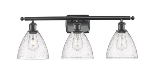 Bristol - 3 Light - 28 inch - Matte Black - Bath Vanity Light (3442|516-3W-BK-GBD-754)