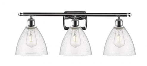 Bristol - 3 Light - 28 inch - Polished Chrome - Bath Vanity Light (3442|516-3W-PC-GBD-754-LED)
