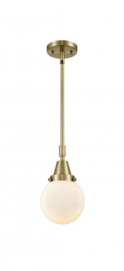 Beacon - 1 Light - 6 inch - Antique Brass - Mini Pendant (3442|447-1S-AB-G201-6-LED)