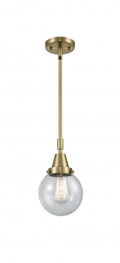Beacon - 1 Light - 6 inch - Antique Brass - Mini Pendant (3442|447-1S-AB-G204-6-LED)