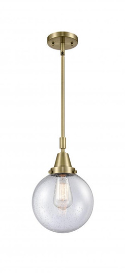Beacon - 1 Light - 8 inch - Antique Brass - Mini Pendant (3442|447-1S-AB-G204-8-LED)