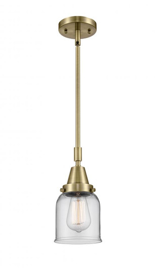 Bell - 1 Light - 5 inch - Antique Brass - Mini Pendant (3442|447-1S-AB-G52-LED)