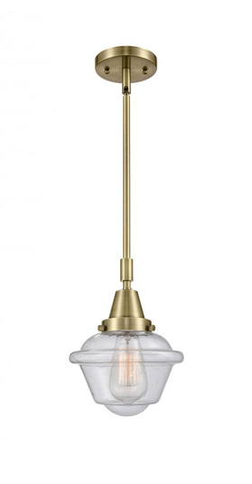 Oxford - 1 Light - 8 inch - Antique Brass - Mini Pendant (3442|447-1S-AB-G534-LED)