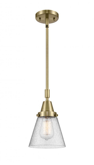 Cone - 1 Light - 6 inch - Antique Brass - Mini Pendant (3442|447-1S-AB-G64-LED)