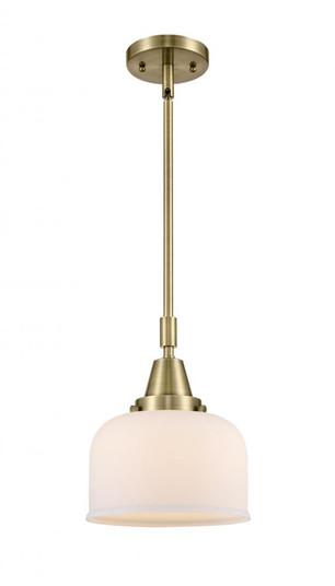 Bell - 1 Light - 8 inch - Antique Brass - Mini Pendant (3442|447-1S-AB-G71)