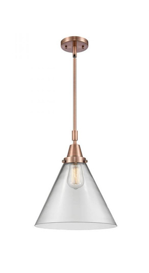 Cone - 1 Light - 12 inch - Antique Copper - Mini Pendant (3442|447-1S-AC-G42-L)