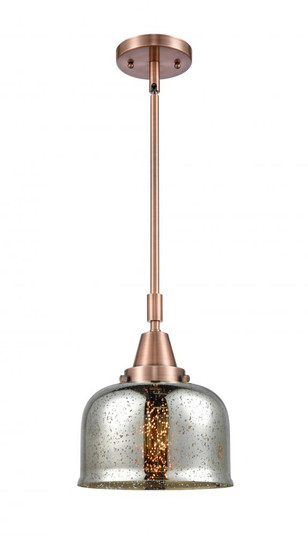 Bell - 1 Light - 8 inch - Antique Copper - Mini Pendant (3442|447-1S-AC-G78-LED)