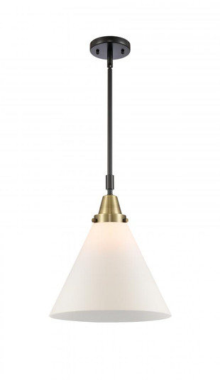 Cone - 1 Light - 12 inch - Black Antique Brass - Mini Pendant (3442|447-1S-BAB-G41-L-LED)