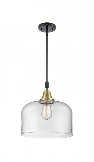 Bell - 1 Light - 12 inch - Black Antique Brass - Mini Pendant (3442|447-1S-BAB-G72-L-LED)