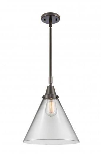 Cone - 1 Light - 12 inch - Oil Rubbed Bronze - Mini Pendant (3442|447-1S-OB-G42-L-LED)
