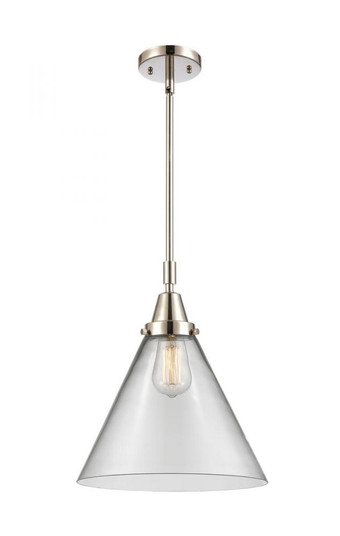 Cone - 1 Light - 12 inch - Polished Nickel - Mini Pendant (3442|447-1S-PN-G42-L-LED)