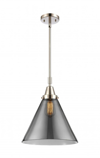 Cone - 1 Light - 12 inch - Polished Nickel - Mini Pendant (3442|447-1S-PN-G43-L-LED)