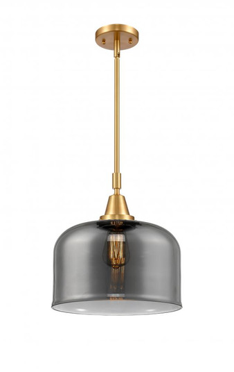 Bell - 1 Light - 12 inch - Satin Gold - Mini Pendant (3442|447-1S-SG-G73-L-LED)
