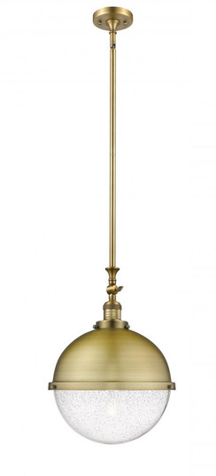 Hampden - 1 Light - 13 inch - Brushed Brass - Stem Hung - Pendant (3442|206-BB-HFS-124-BB)