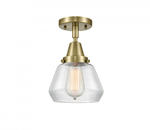 Fulton - 1 Light - 7 inch - Antique Brass - Semi-Flush Mount (3442|447-1C-AB-G172)