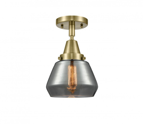 Fulton - 1 Light - 7 inch - Antique Brass - Semi-Flush Mount (3442|447-1C-AB-G173-LED)