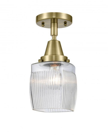 Colton - 1 Light - 6 inch - Antique Brass - Semi-Flush Mount (3442|447-1C-AB-G302)
