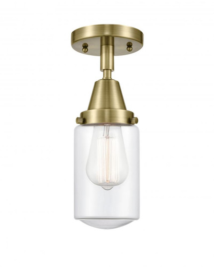 Dover - 1 Light - 5 inch - Antique Brass - Flush Mount (3442|447-1C-AB-G312-LED)