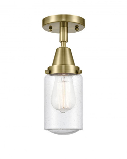 Dover - 1 Light - 5 inch - Antique Brass - Flush Mount (3442|447-1C-AB-G314-LED)