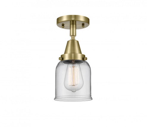 Bell - 1 Light - 5 inch - Antique Brass - Semi-Flush Mount (3442|447-1C-AB-G52)