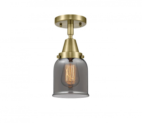 Bell - 1 Light - 5 inch - Antique Brass - Semi-Flush Mount (3442|447-1C-AB-G53)