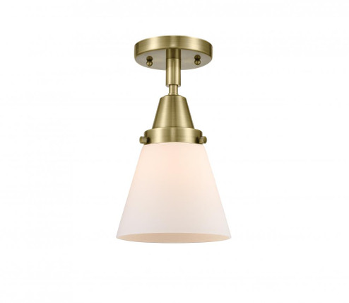 Cone - 1 Light - 6 inch - Antique Brass - Semi-Flush Mount (3442|447-1C-AB-G61)