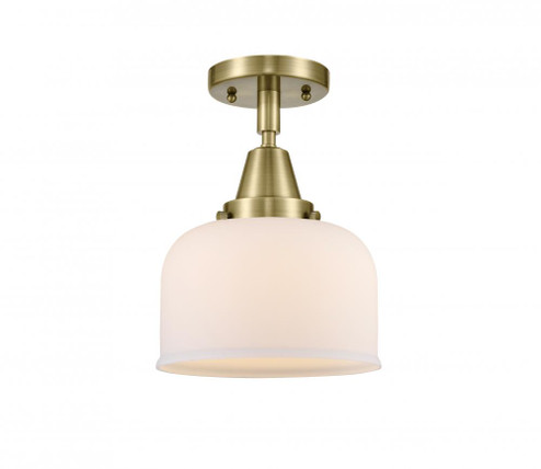 Bell - 1 Light - 8 inch - Antique Brass - Semi-Flush Mount (3442|447-1C-AB-G71)