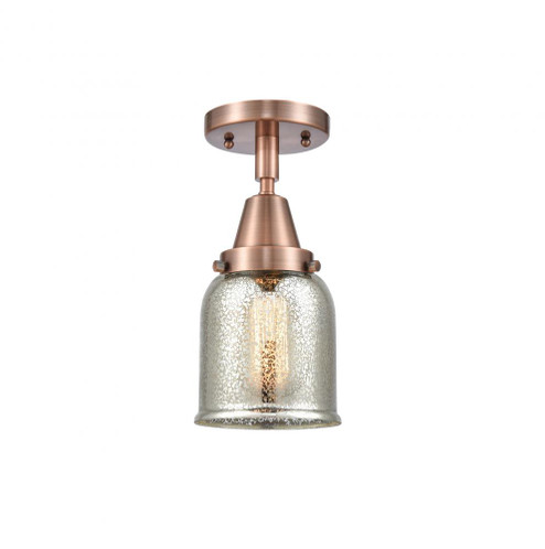 Bell - 1 Light - 5 inch - Antique Copper - Semi-Flush Mount (3442|447-1C-AC-G58)