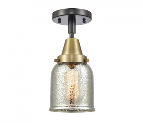 Bell - 1 Light - 5 inch - Black Antique Brass - Semi-Flush Mount (3442|447-1C-BAB-G58-LED)