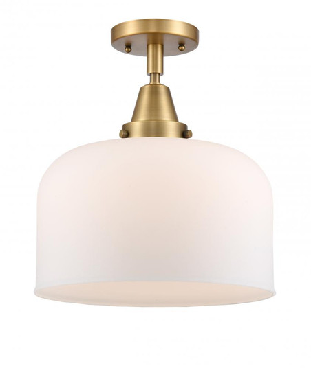 Bell - 1 Light - 12 inch - Brushed Brass - Semi-Flush Mount (3442|447-1C-BB-G71-L-LED)