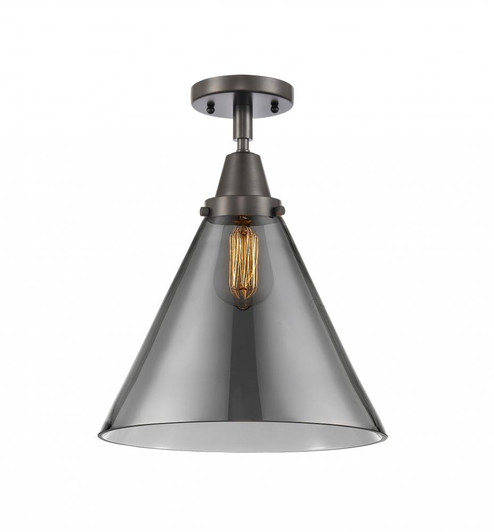 Cone - 1 Light - 12 inch - Oil Rubbed Bronze - Semi-Flush Mount (3442|447-1C-OB-G43-L-LED)